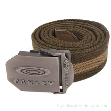 Adjustable Military Style Rigid Canvas Webbing Belt
